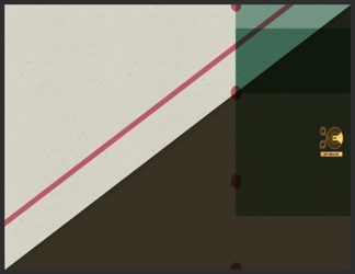 تصویری از یک مثلث و مربع رنگی